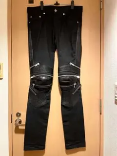 美品 SAINT LAURENT PARIS バイカーパンツ エディ期 蛇腹 - メルカリ