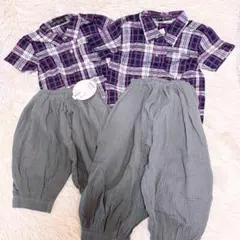 LB CLUB 半袖シャツ・パンツセット 90 110