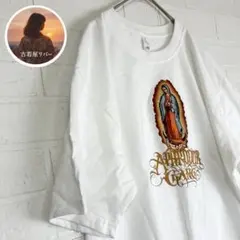 新品　未使用　ロゴ　マリア　白　Tシャツ　メンズ　3XL 総柄　ストリート