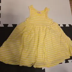 ZARA babygirl ノースリーブ ボーダーワンピース 92cmのサムネイル