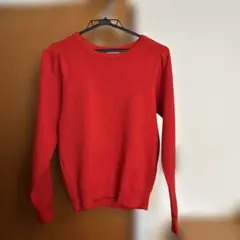 【American HOLIC】レッド パフスリーブ 長袖ニット