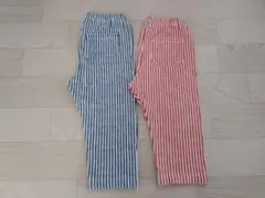 ストライプ柄 ロングパンツ 2本セットのサムネイル