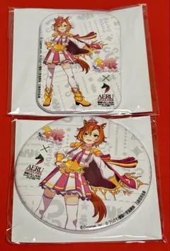 ウマ娘 プリティーダービー　テイエムオペラオー 缶バッジ 2個　限定　aeru