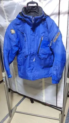 DESCENTE 青 フード付きジャケット