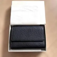 新品　牛革　三つ折り財布　コンパクト　日本製　ブラック