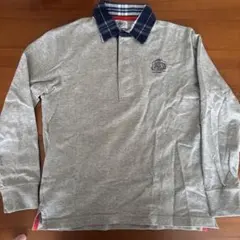 J.PRESS グレー 長袖ポロシャツ 140