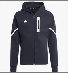 新品　タグ付き　adidas ネイビー フード付きパーカー