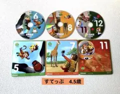 こどもちゃれんじ　すてっぷDVD3枚（4,5歳向け、2022年度版）