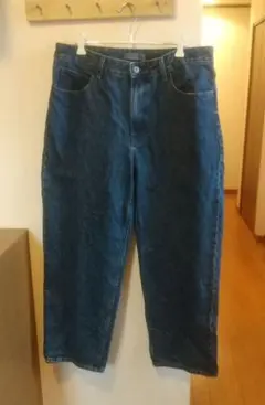 今期 UNIQLO JWA バギージーンズ 67ブルー