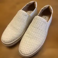 LANVIN ホワイト スリッポン