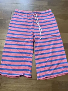 Champion ピンク・青ストライプショートパンツ