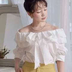 [Emsexcite RETRO GIRL]ブラウス ホワイト Tシャツ 半袖