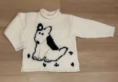 【1月末までの出品／匿名配送】ワイヤーフォックステリア風 犬 ニット 古着