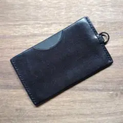 【ハンドメイド】栃木レザー 本革 パスケース カードケース 定期入れ CC-B7