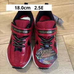 瞬足 スニーカー 18cm 赤