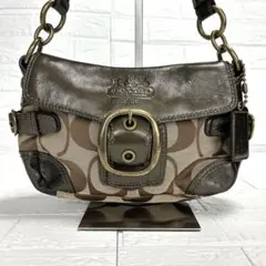美品 COACH SOHO Signature VTG Bleecker Y2K