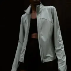 ライトグリーン フルジップスポーツジャケット h&m