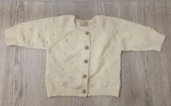 petit main ぽこぽこ カーディガン 70 アイボリー