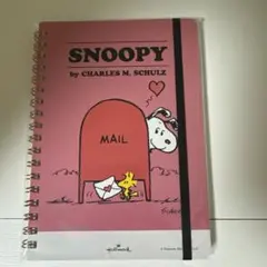 SNOOPY ノート ピンク L