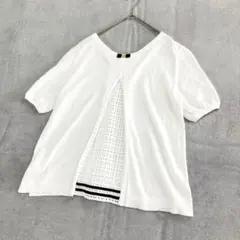 BLUE LABEL CRESTBRIDGE コットン　レース　切替　ニット38のサムネイル