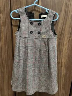 ミキハウス チェック柄 ワンピース 100