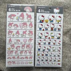 マイメロディ ハローキティ サンリオキャラクターズ 4サイズステッカー