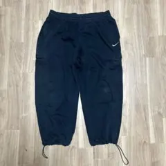 NIKE スウェット カーゴパンツ ブラック　ドローコード　古着　テック系