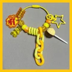 イエロー(黄色)：じゃらじゃらキーホルダー 推しカラー①