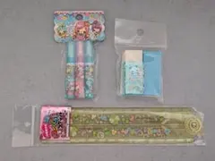 平成レトロ 当時物 文具セット えんぴつキャップ けしゴム 定規のサムネイル