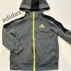 アディダス　120 ジャージ上　ジッパー　フード