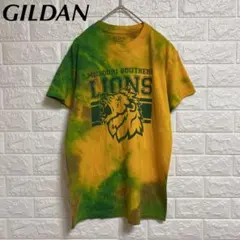 GILDAN ヴィンテージ フロントデザイン タイダイ染Tシャツ Sサイズ