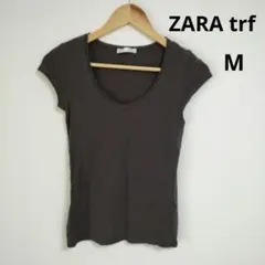 ZARA trf オーガニックコットン Vネック Tシャツ Mのサムネイル