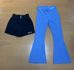 ANAPGIRL ボトムス 2点セット フレアパンツ ショートパンツ 150cm