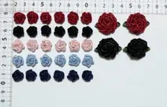 専用ページです。巻きバラモチーフ 1cm、2cm 各色