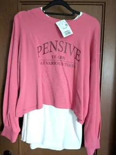 ハニーズ 長袖トレーナー+タンクトップのセット