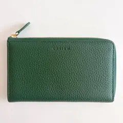 【未使用】ラシエム　小さい長財布　モスグリーン/ピスタチオ　牛本革のサムネイル