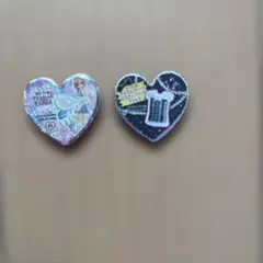 プリズムストーン　マリンハートネックレス　ビスチェプリントTシャツ