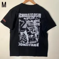 【新品】M＜背プリ＞トラック野郎 桃次郎＆ジョナサン Tシャツ黒ノルソルマニア