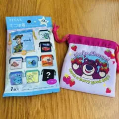 セリア　ディズニー　ピクサー　ミニ巾着　シークレットのサムネイル