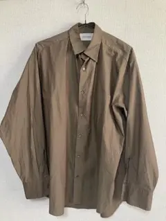 MARKAWARE 定番　コンフォートフィットシャツ　ブラウン