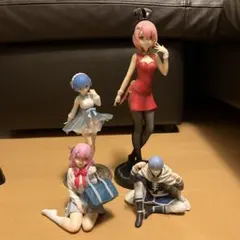 Re:ゼロ　推しの子　葬送のフリーレン　フィギュア4点セット