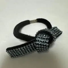 acca ラインストーンリボンヘアゴム