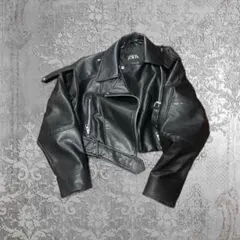 ZARA レザー ライダース ジャケット grunge y2k mcblingのサムネイル