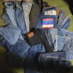 デニム　まとめ売り　リメイク用　サロペットスカート　デニムスカート　20点