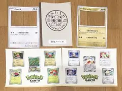 ポケパークカントー ステッカー 非売品セット カジッチュ ニャース 研究ノート