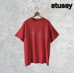 old stussy short sleeve vintage red / L