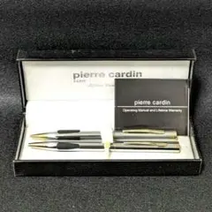 【新品】ピエールカルダン 高級筆記具セット(ボールペン&シャーペン)　クローム金のサムネイル
