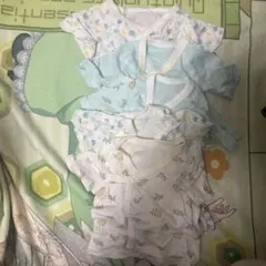 短肌着 青系・白系 4枚セット