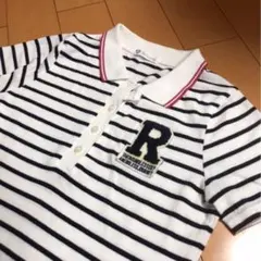 タケオキクチＴKボーダーコットンポロ