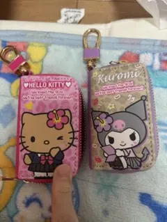 日焼けキティー　ハローキティ & クロミ キーケース 2個セット
